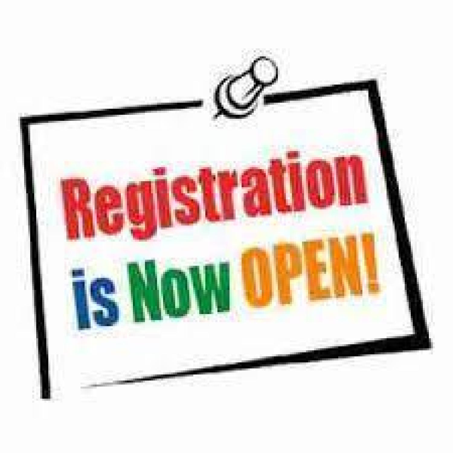 Registration is now open!